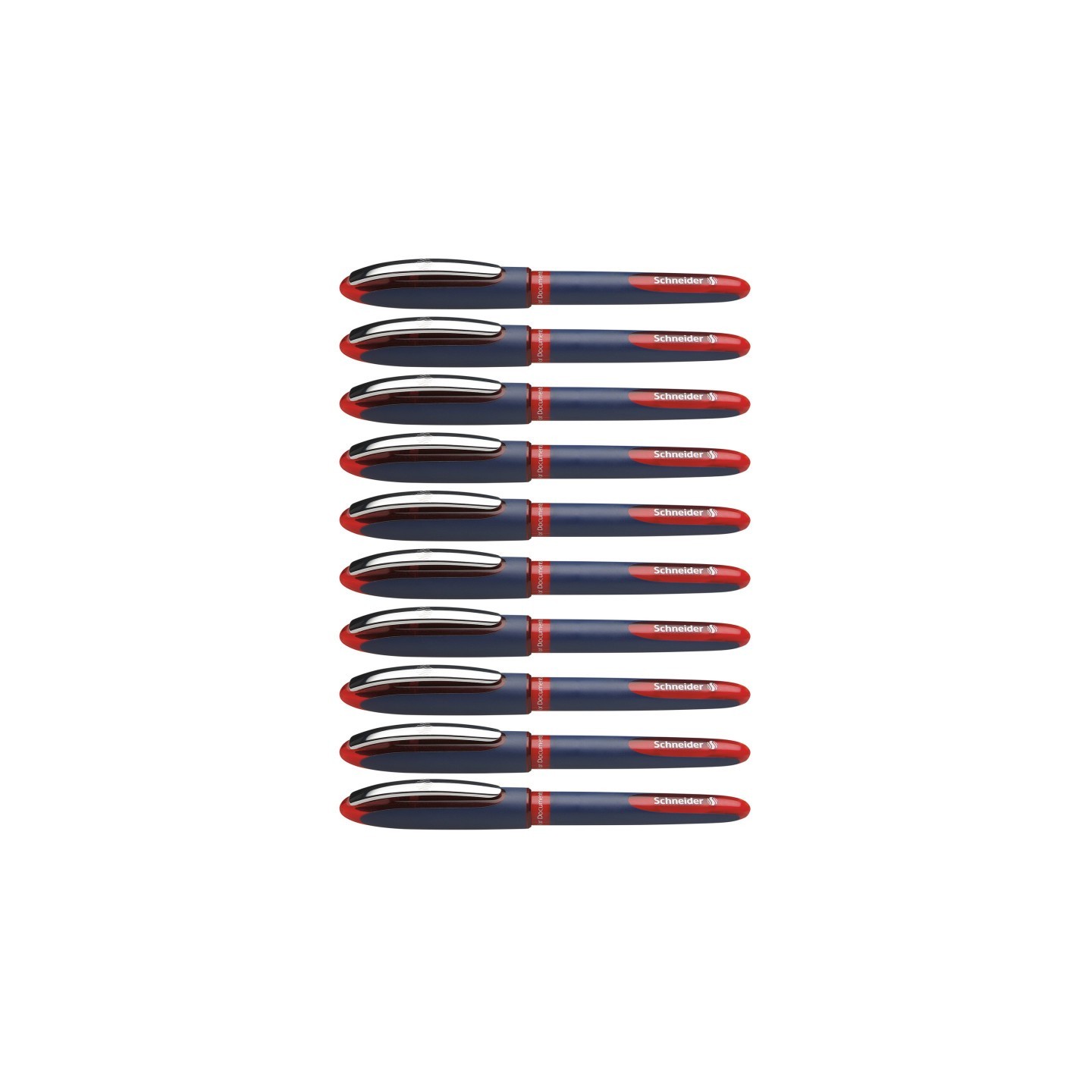 Schneider® One Business Rollerball Pens, 0.6mm, Red, Pack of 10