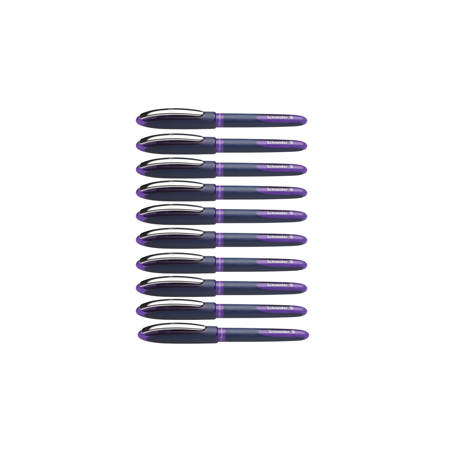 Schneider® One Business Rollerball Pens, 0.6mm, Violet, Pack of 10