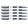 Schneider® One Change Refillable Rollerball Pens, 0.6 mm, Blue, Pack of 5