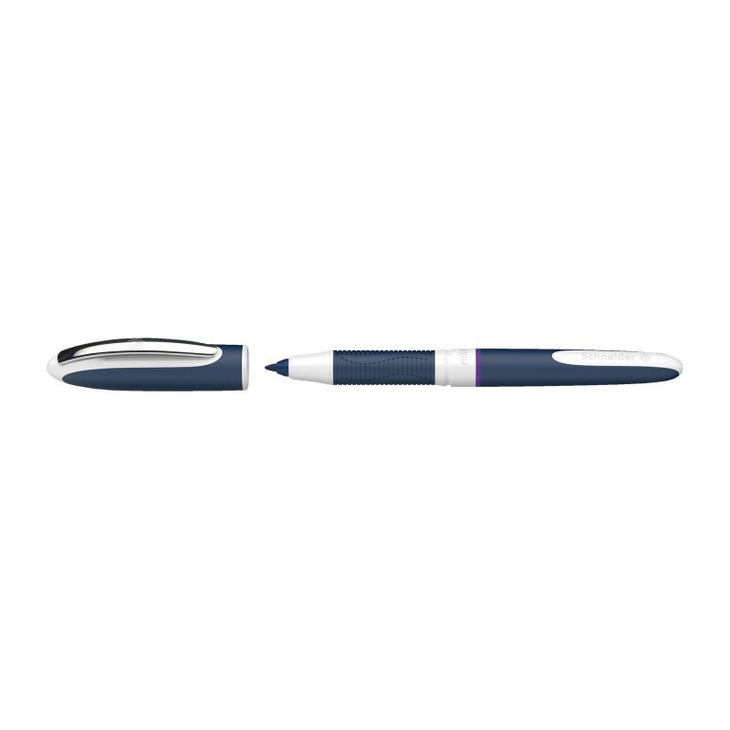 Schneider® One Change Rollerball Pen, Refillable, 0.6 mm, Violet Ink, Single Pen