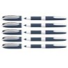 Schneider® One Change Refillable Rollerball Pens, 0.6 mm, Violet, Pack of 5