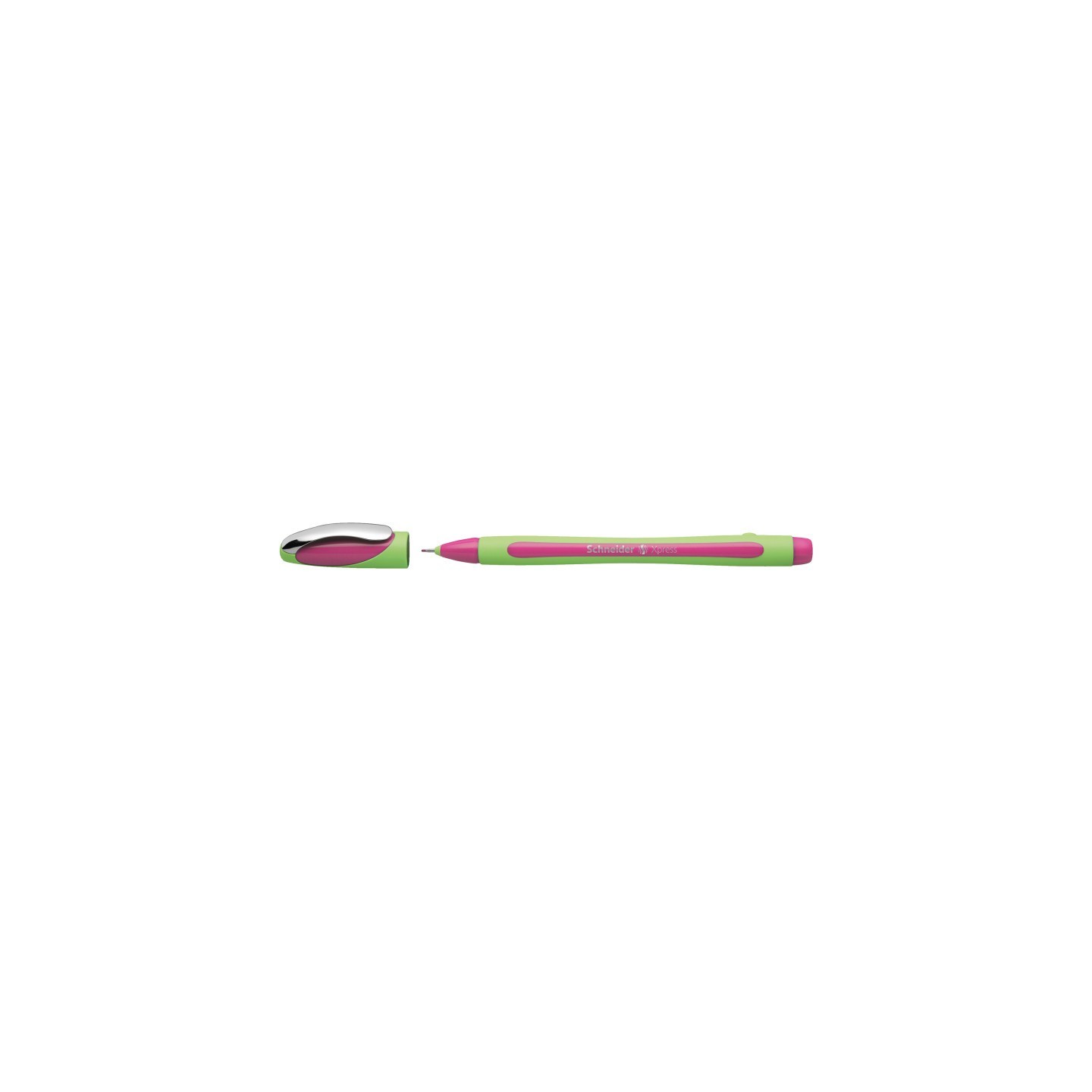 Schneider® Xpress Premium Fineliner Pen, Fiber Tip, 0.8 mm, Pink Ink, Single Pen