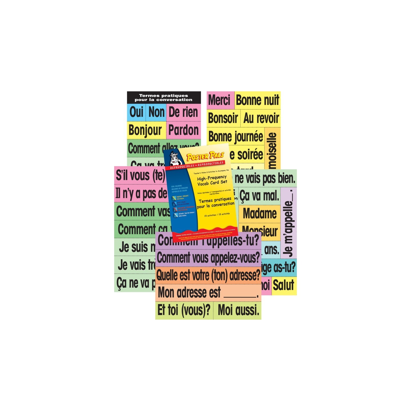 Poster Pals® French High-Frequency Vocab Card Set