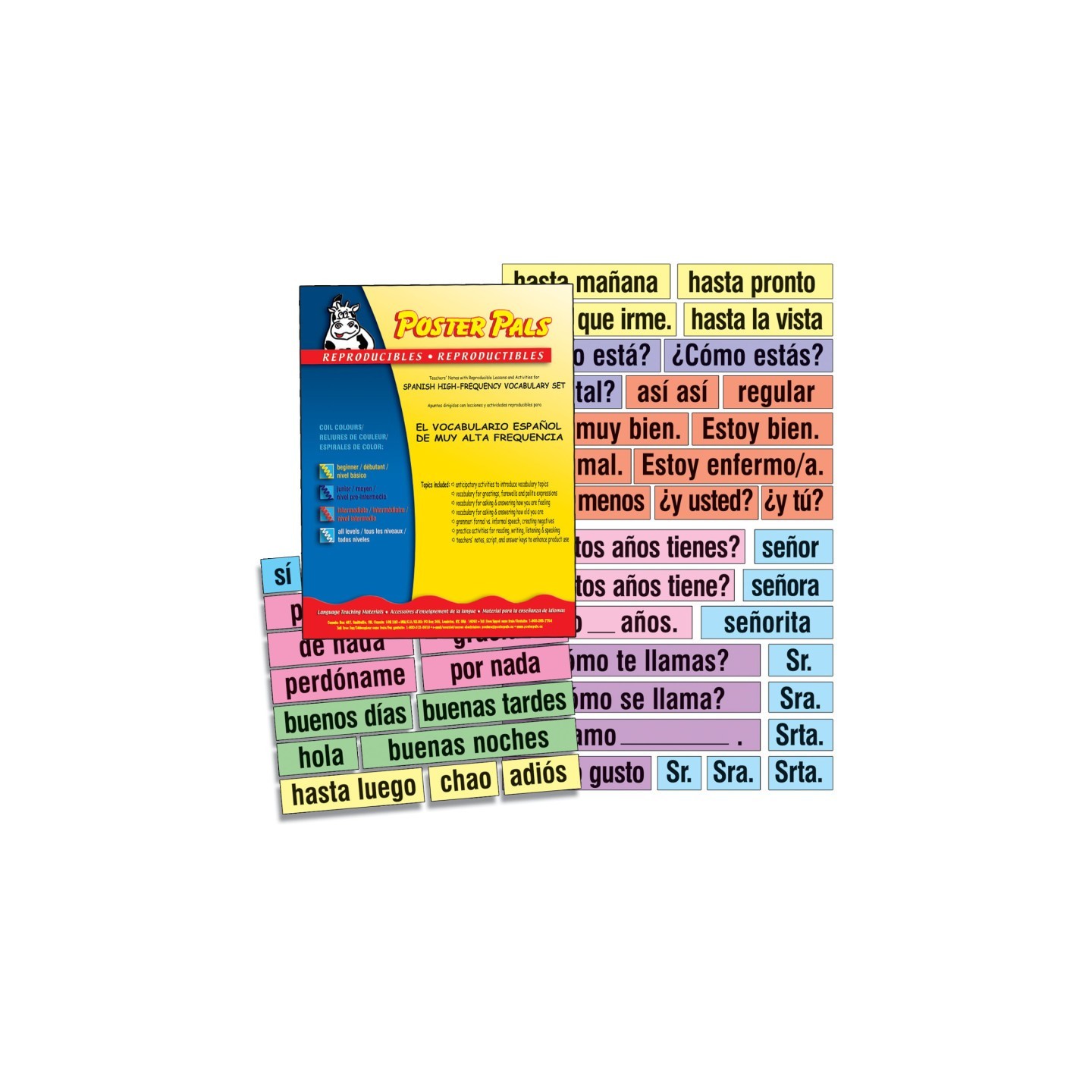 Poster Pals® Spanish High-Frequency Vocab Card Set
