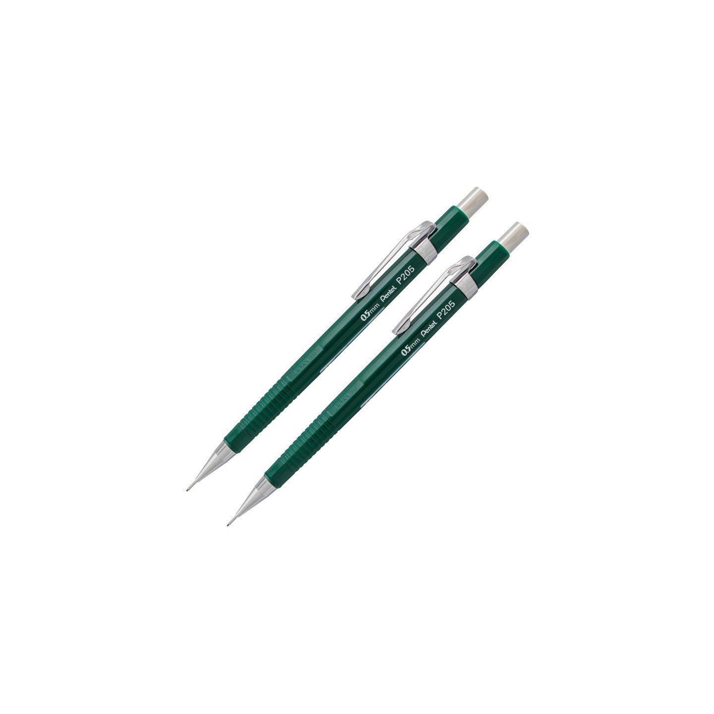 Pentel® Sharp Mechanical Pencil (0.5mm), Green Barrel, Pack of 2
