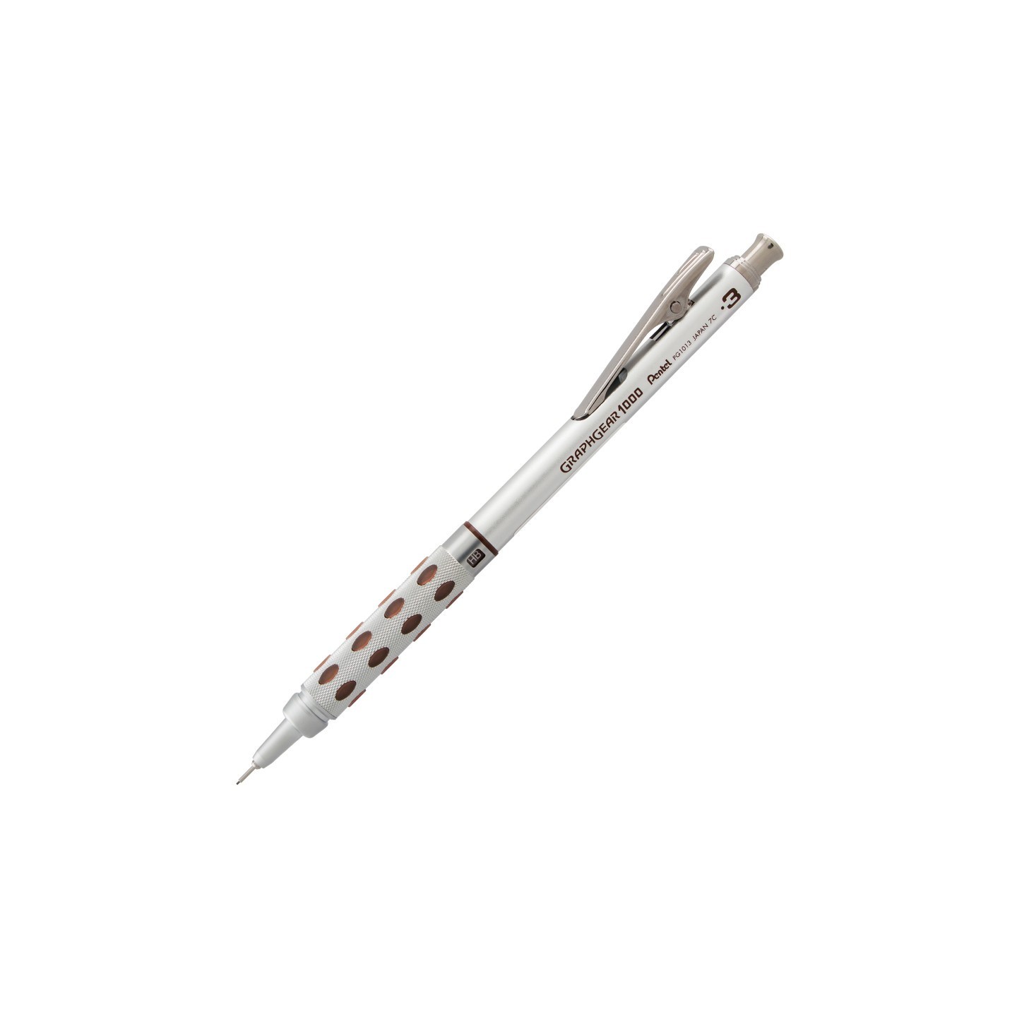 Pentel Arts GraphGear 1000 Automatic Drafting Pencil (0.3mm), Brown Accents