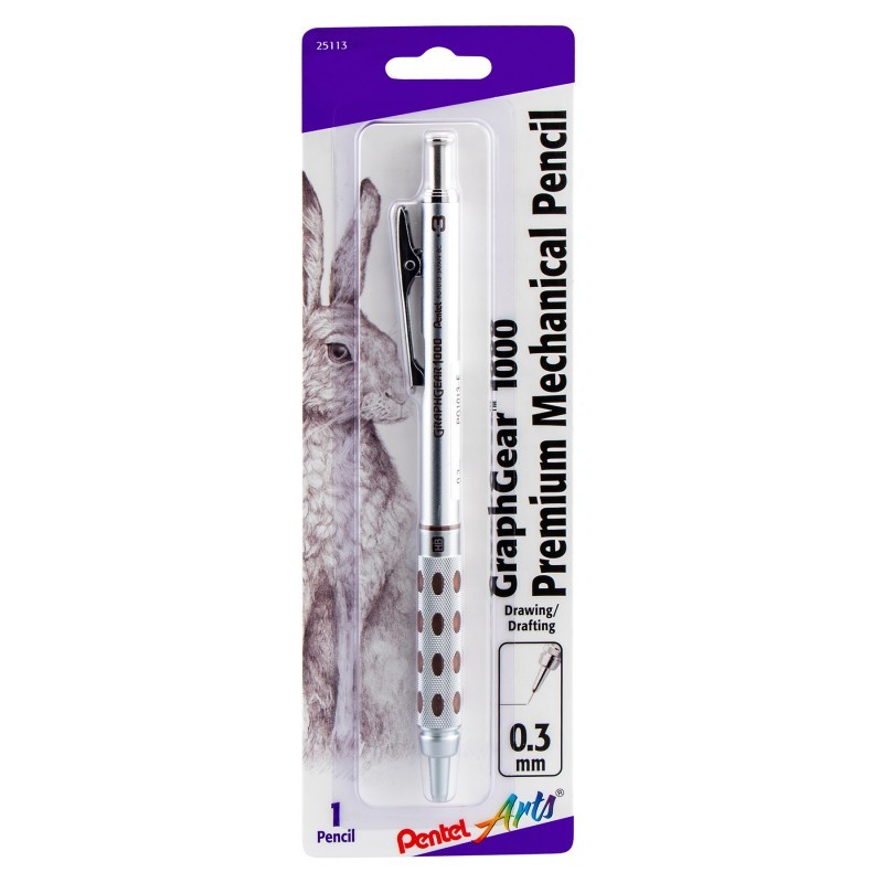 Pentel Arts GraphGear 1000 Expert Mechanical Drafting Pencil (0.3mm)