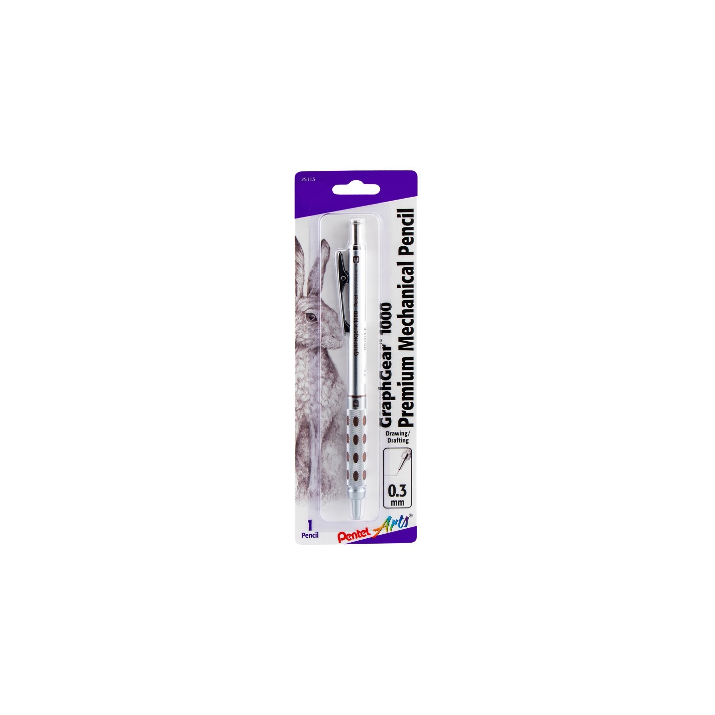 Pentel Arts GraphGear 1000 Expert Mechanical Drafting Pencil (0.3mm)