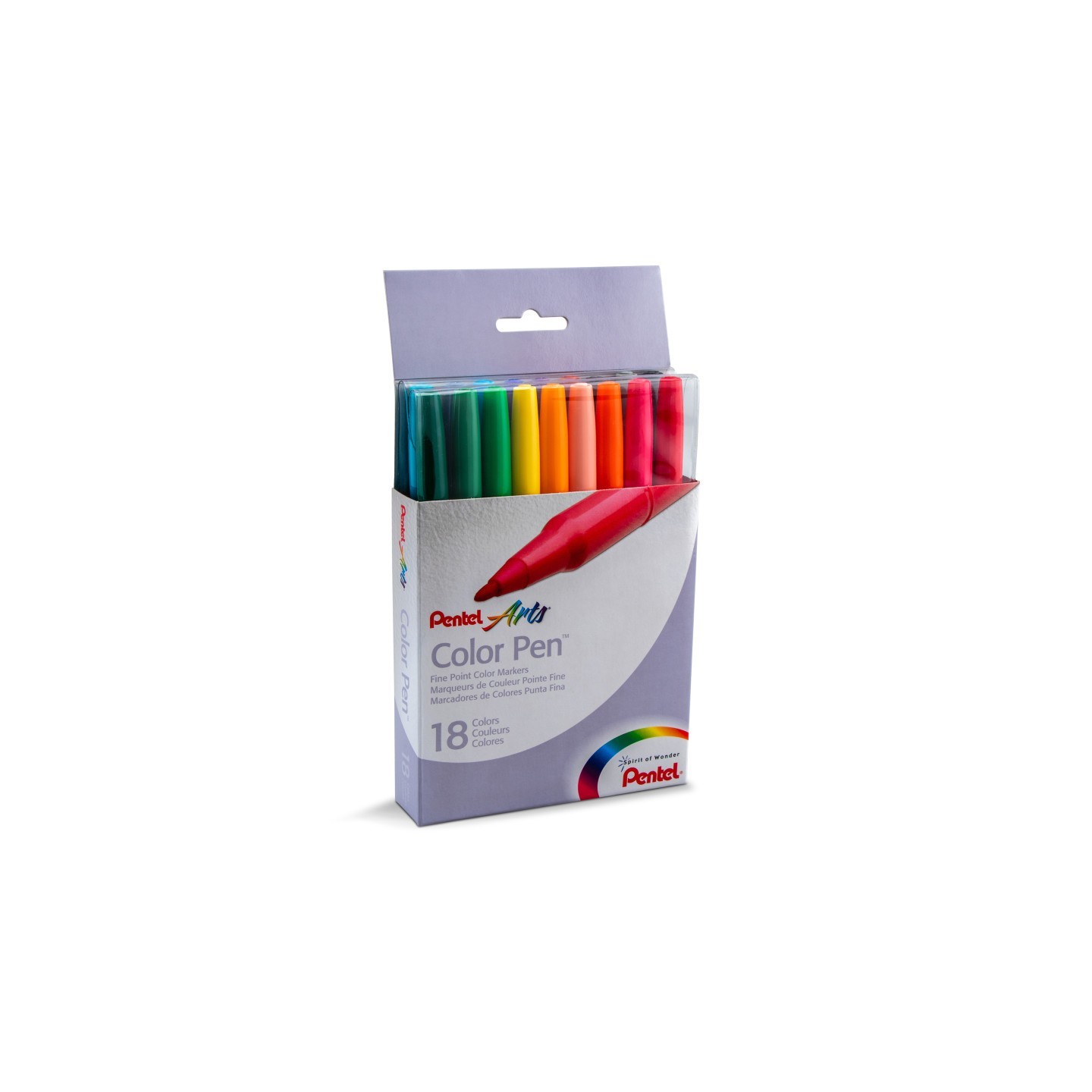 Pentel Arts Color Pen 18-Color Set