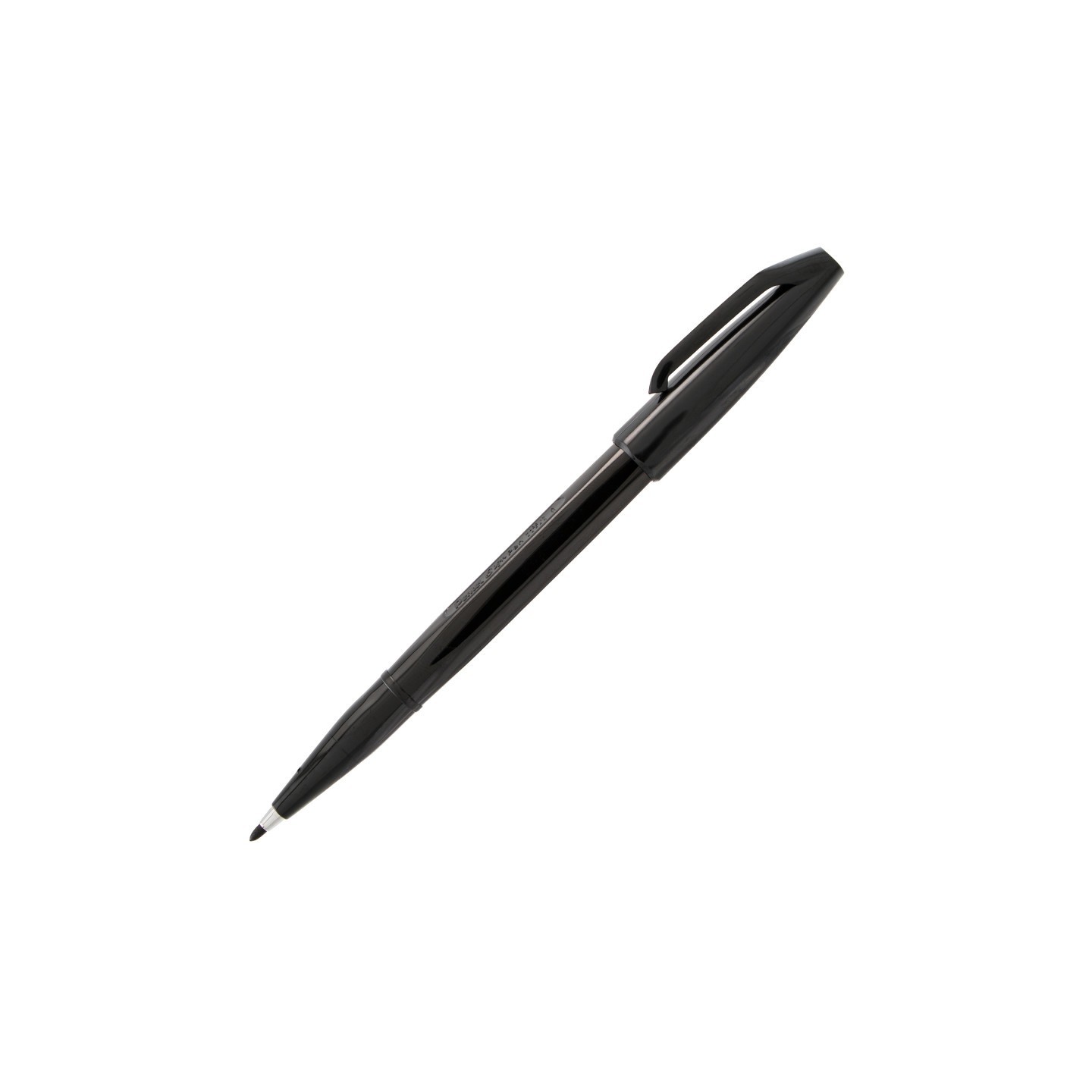 Pentel Arts Sign Pen Fiber-Tipped Pen, Black Ink, Pack of 12