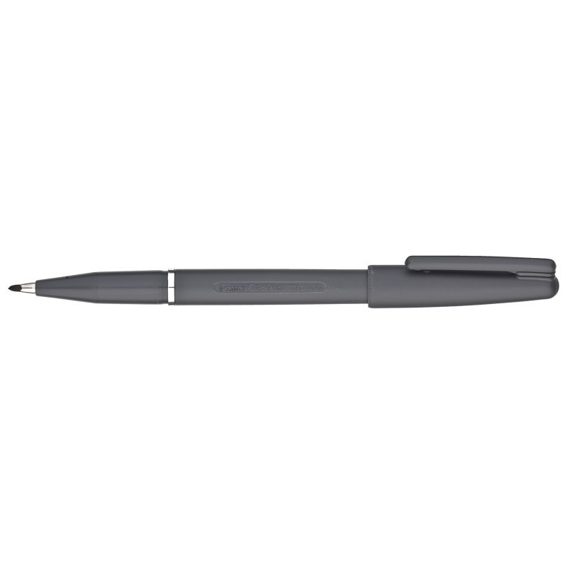 Pentel Arts Sign Pen with Pigment Ink, Black Ink, Pack of 12