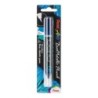Pentel Arts DualMetallic Brush, Blue/Metallic Green Ink