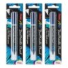 Pentel Arts DualMetallic Brush, Blue/Metallic Green Ink, Pack of 3