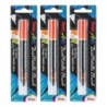 Pentel Arts DualMetallic Brush, Orange/Metallic Yellow Ink, Pack of 3