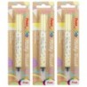 Pentel Arts Milky Brush Pen, Pastel Yellow Ink, Pack of 3