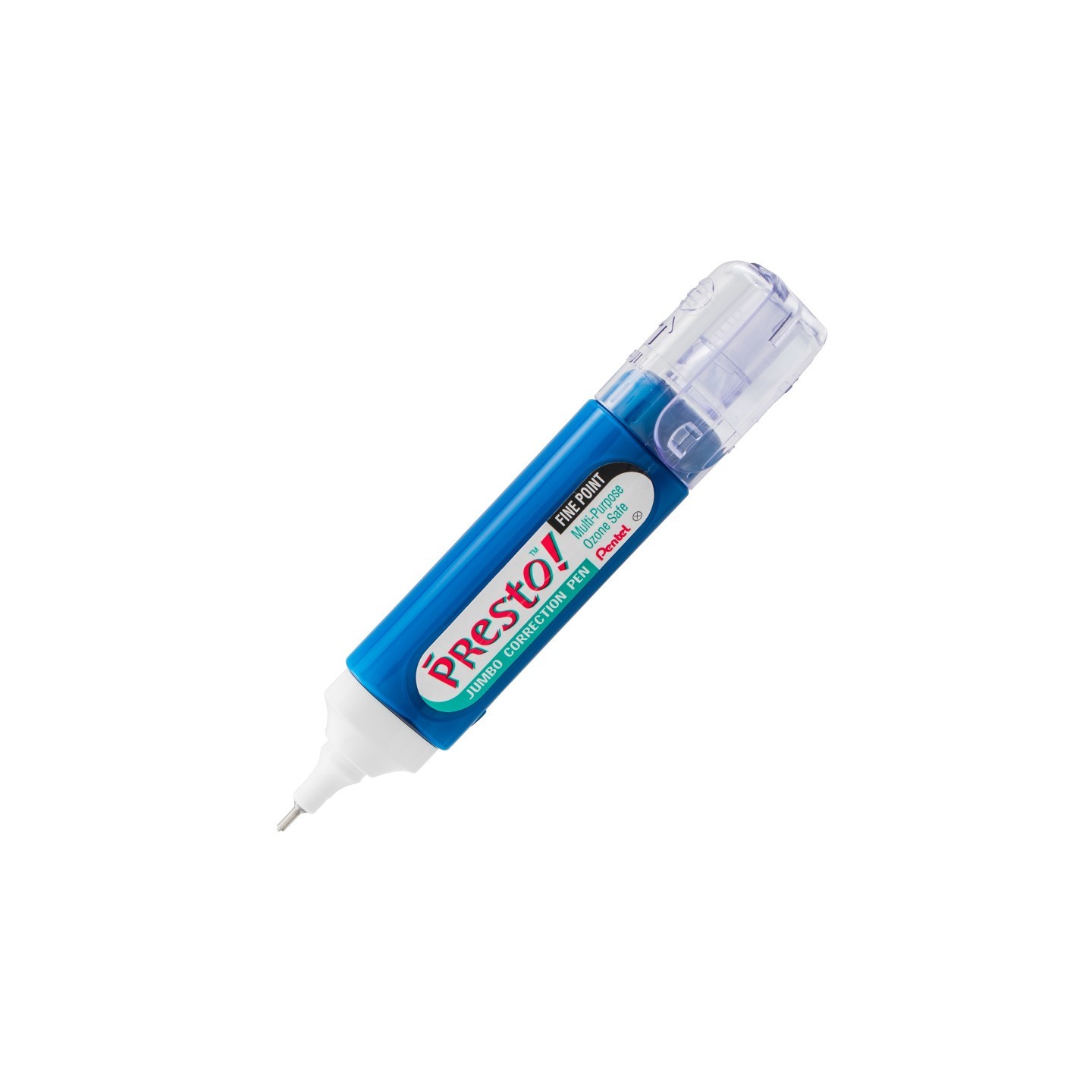 Pentel® Presto! Jumbo Correction Pen, Fine Point Metal Tip 12 ml/0.4 fl. oz.