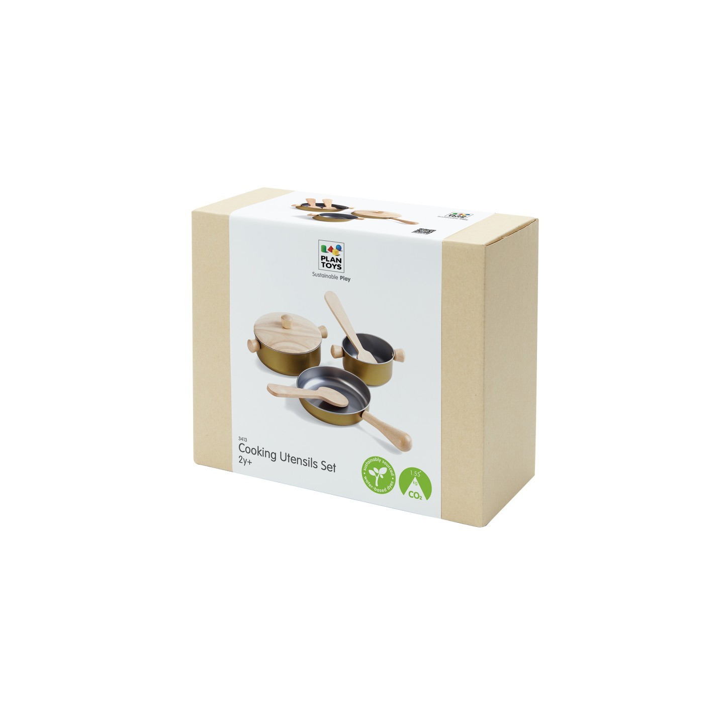 PlanToys Pretend Play Cooking Utensils Set