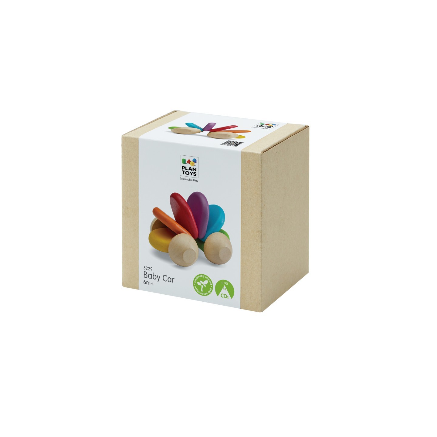 PlanToys Wooden Baby Car Push Toy