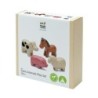 PlanToys Wooden Farm Animals Playset