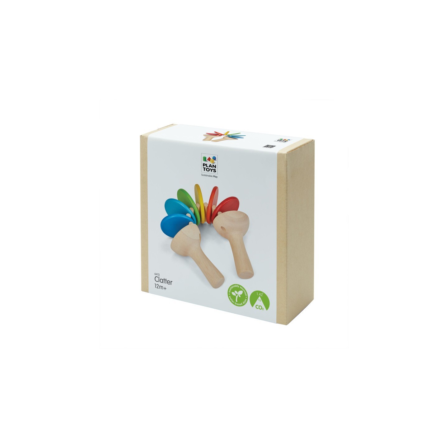 PlanToys Wooden Clatter Toy Percussion Instrument