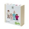 PlanToys Wooden Doll Family - Light Skin Tone & Brown Hair