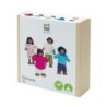 PlanToys Wooden Doll Family - Dark Skin Tone