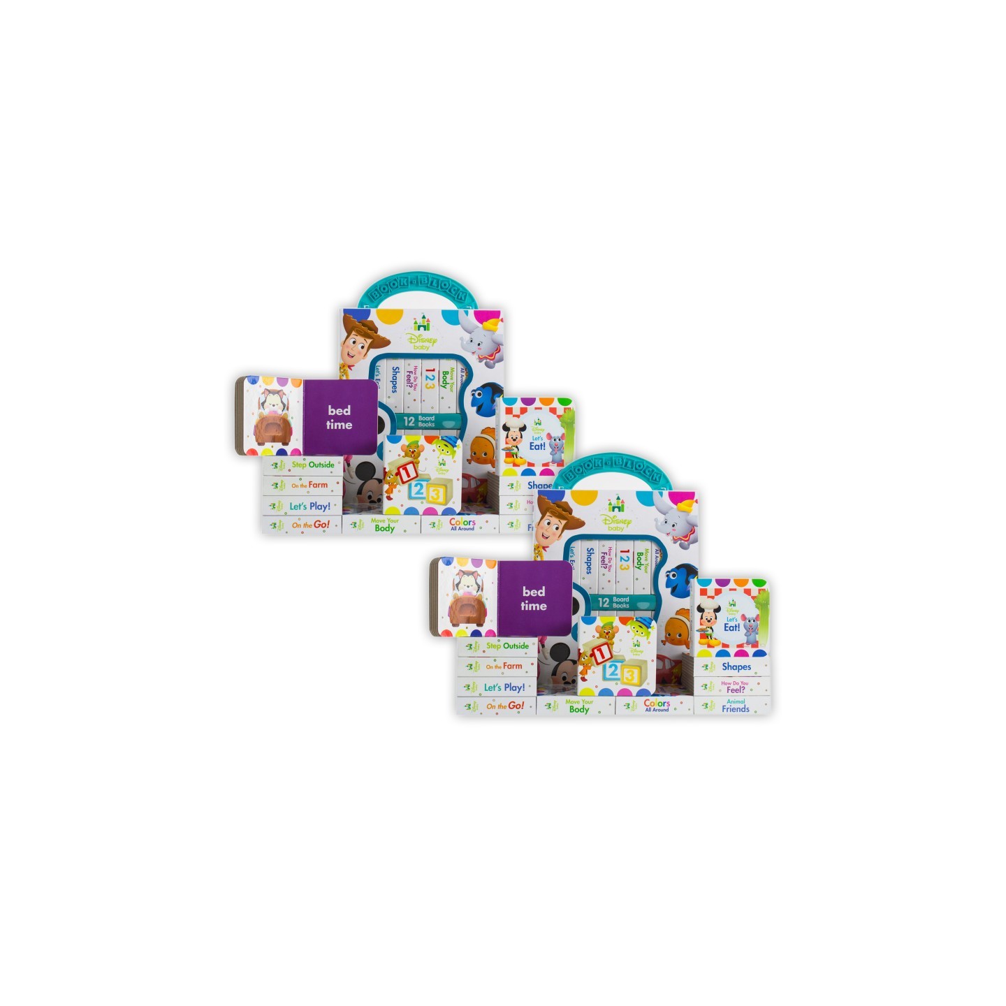 PI Kids My First Library Disney Baby, 12 Books Per Set, 2 Sets