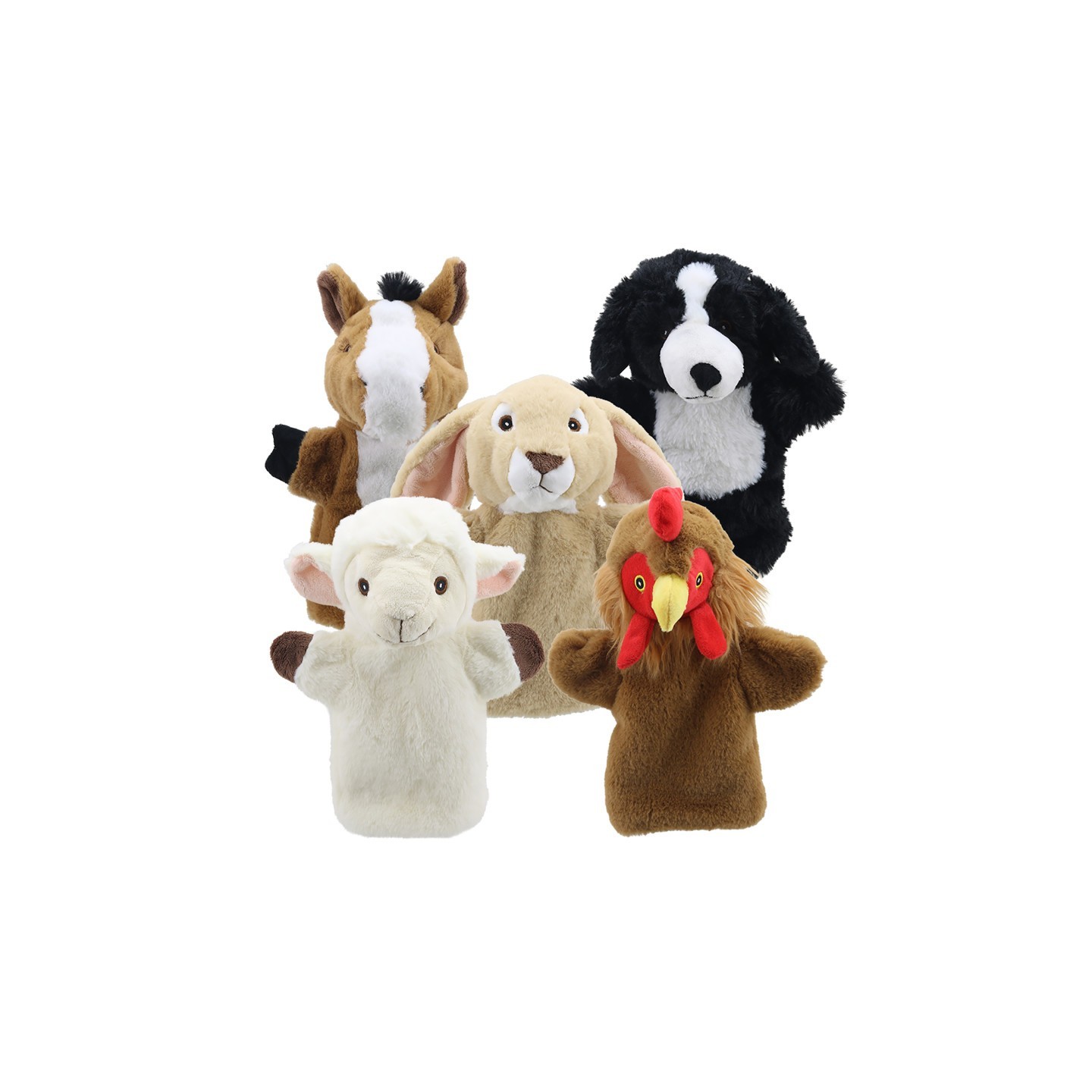 The Puppet Company Animal Puppet Buddies: Farm, Set of 5
