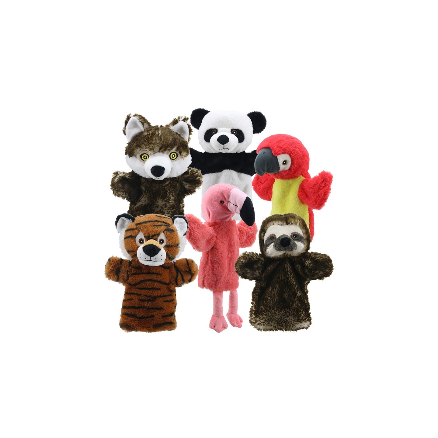 The Puppet Company Animal Puppet Buddies: Around the World, Set of 6