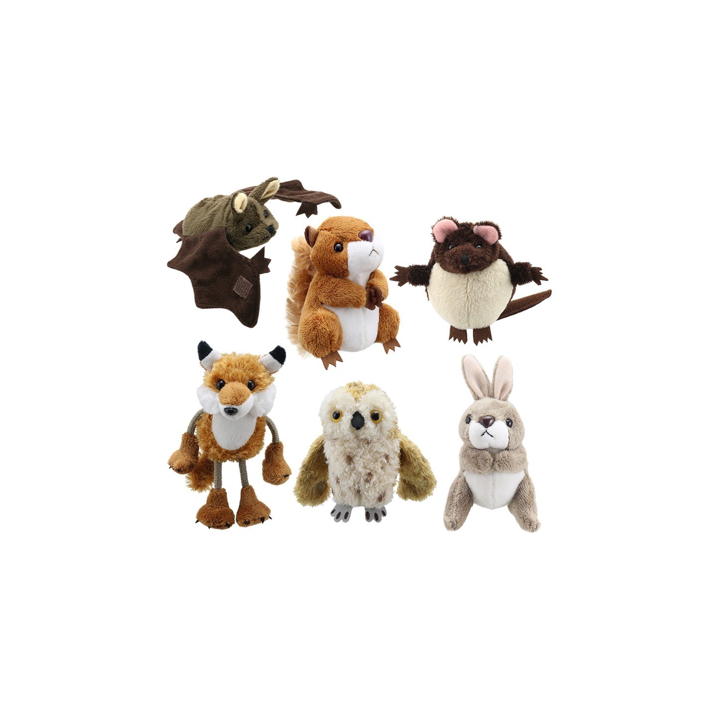 The Puppet Company Finger Puppets: Woodland, Set of 6
