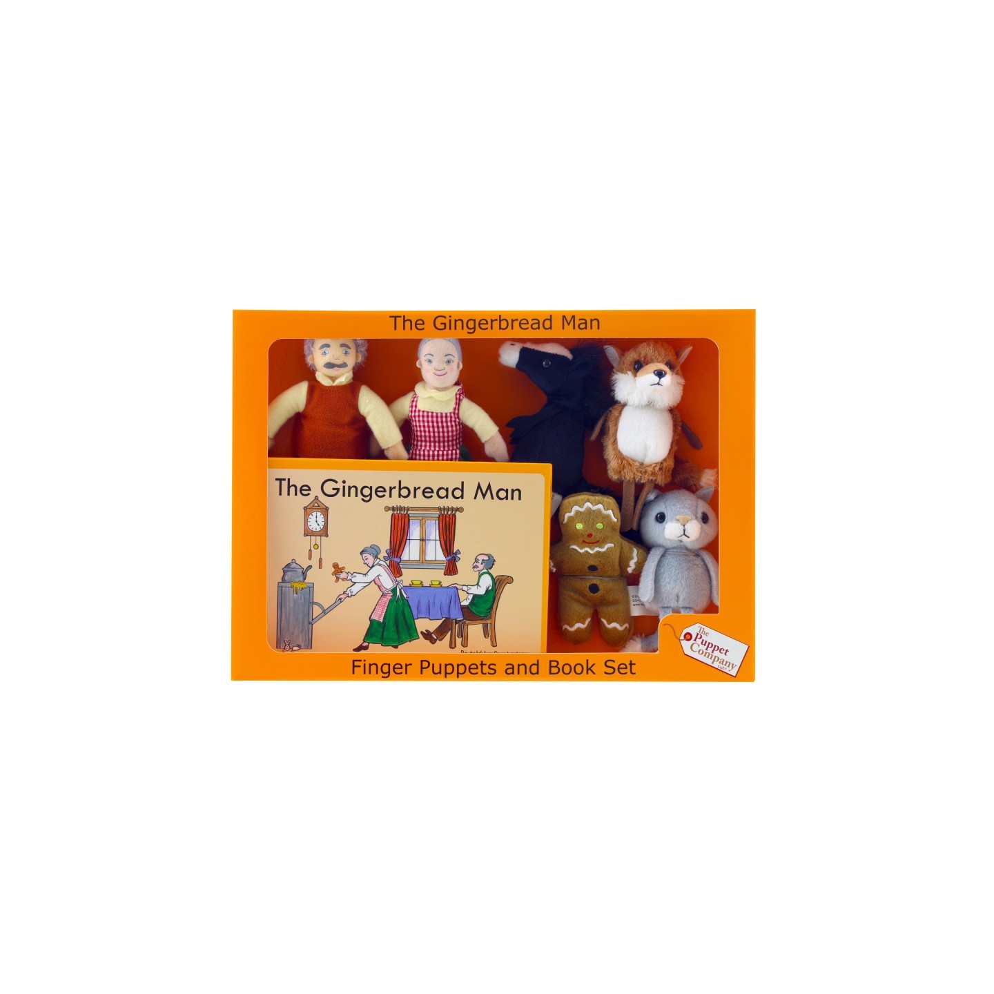 The Puppet Company The Gingerbread Boy Finger Puppets and Book Set