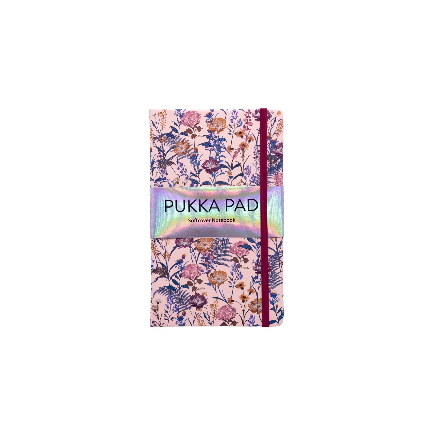 Pukka Pads Bloom Softcover Notebook with Pocket - Black - Pack 3