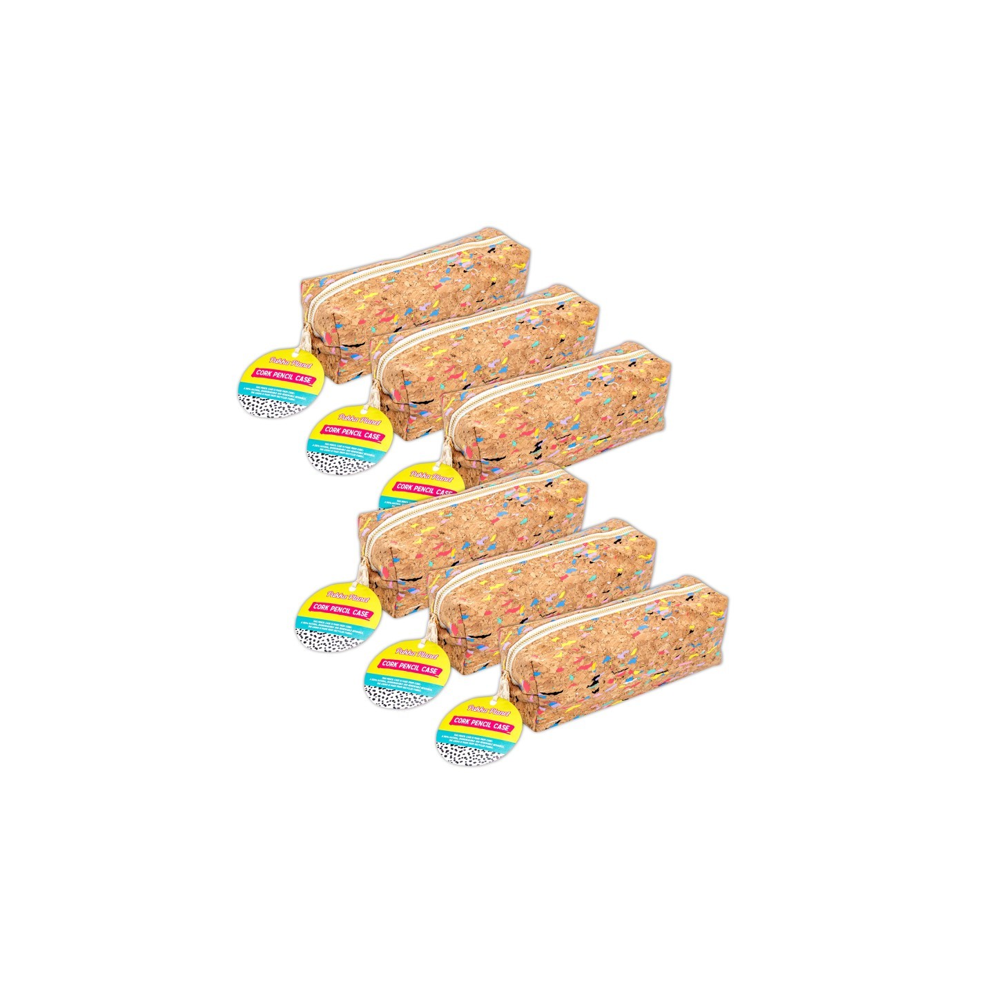 Pukka Pads Pukka Planet Cork Pencil Case - Pack 6