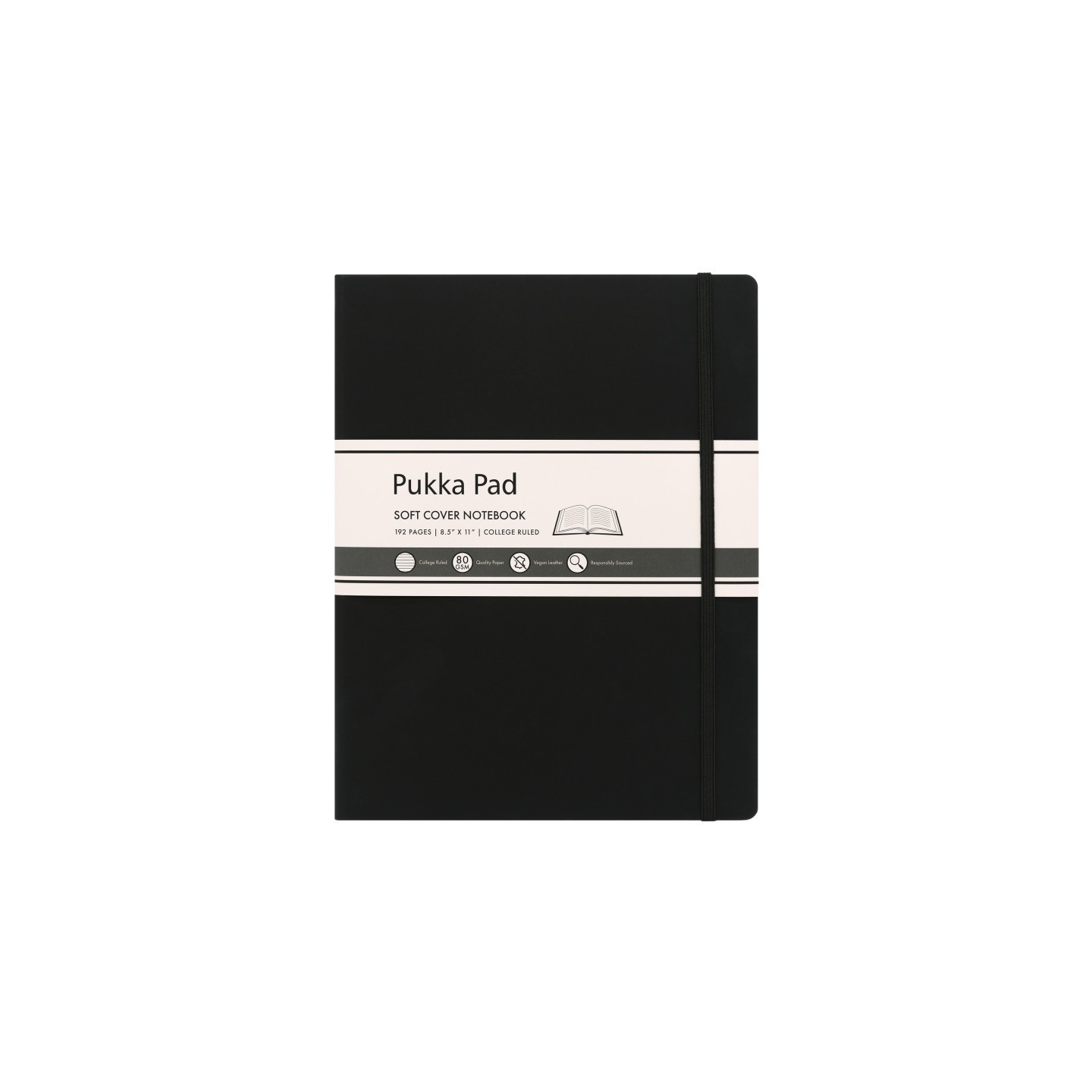 Pukka Pads Pukka Soft Cover Lettersize College Ruled - Black