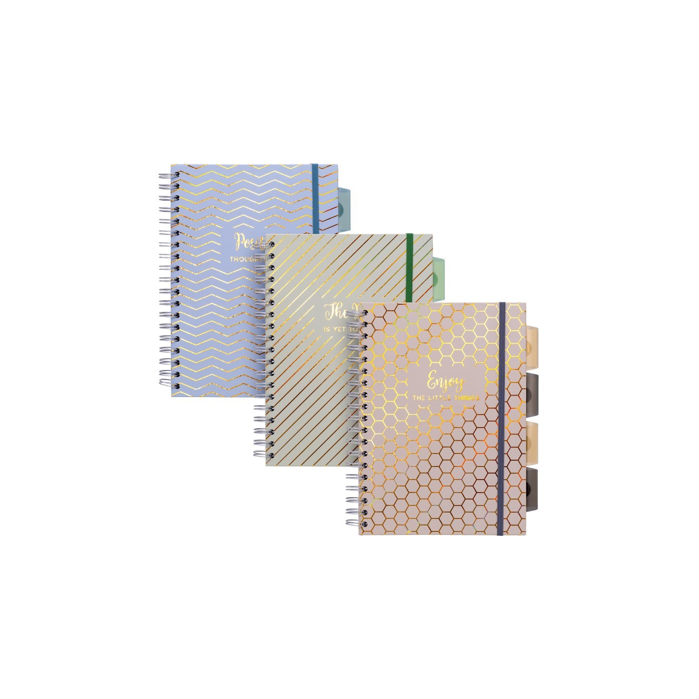 Pukka Pads Haze B5 Project Book, 7" x 10", 5-Subject, Pack of 3