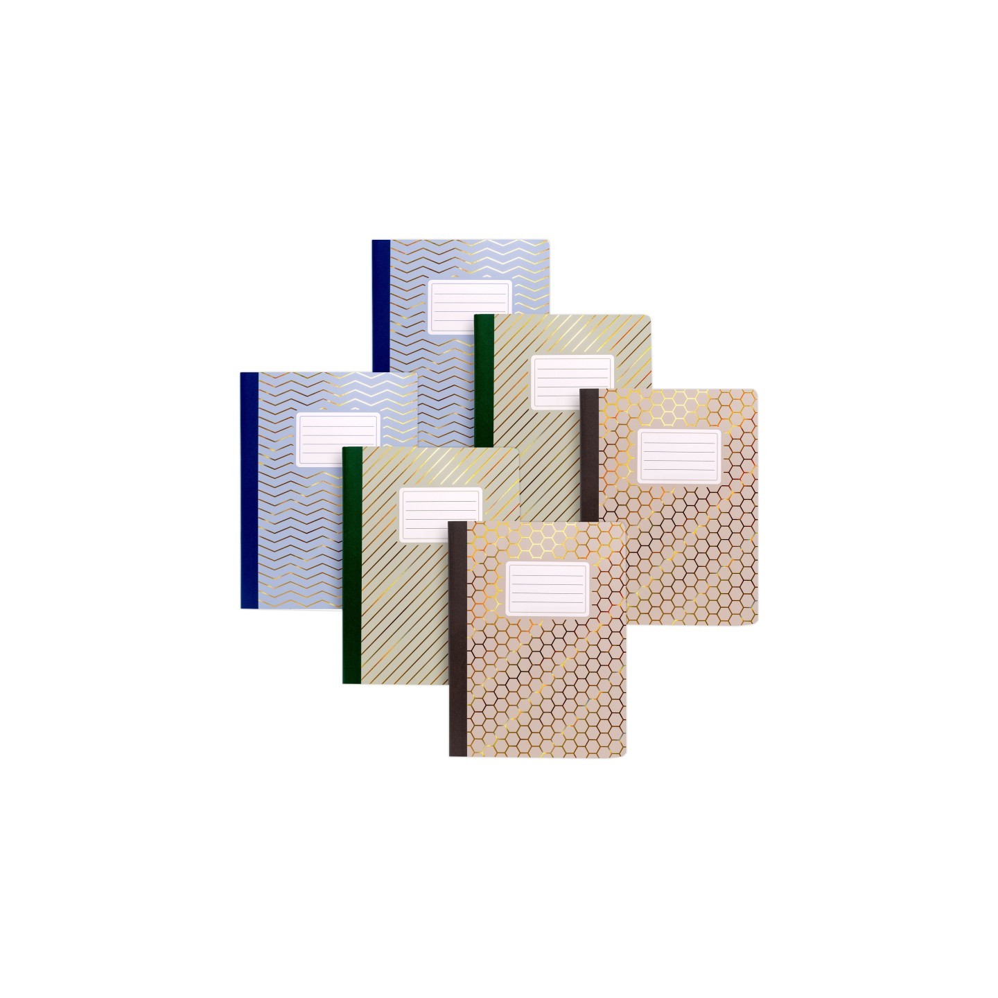 Pukka Pads Haze B5 Composition Book, 7" x 10", 3 Per Pack, 2 Packs