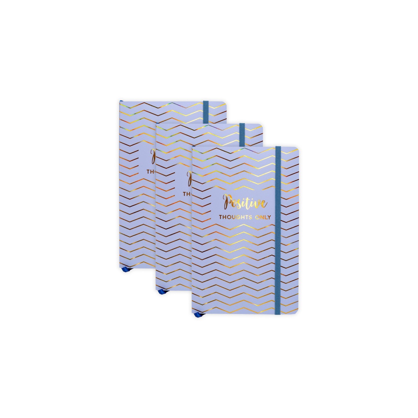 Pukka Pads Haze Journal, 8.2" x 5.11", Blue, Pack of 3