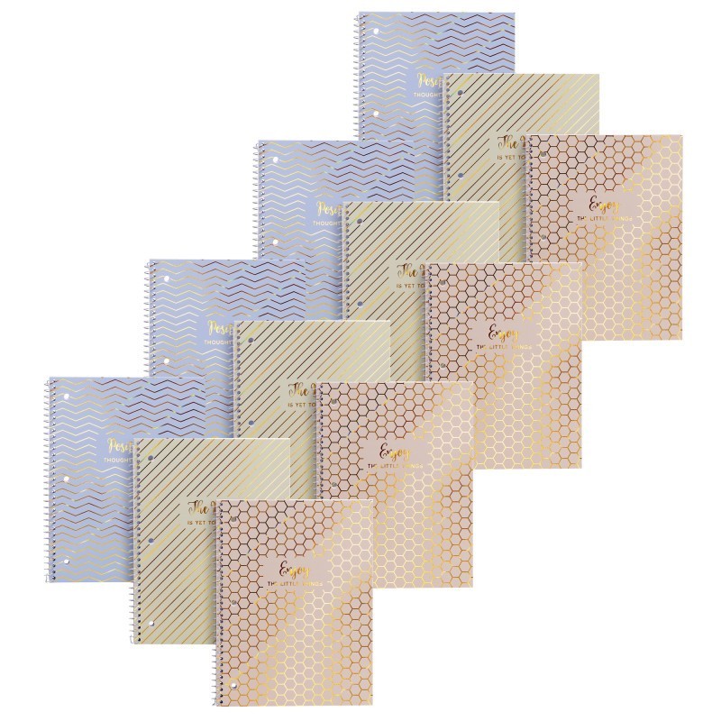 Pukka Pads Haze 1-Subject Notebook, 3 Per Pack, 4 Packs