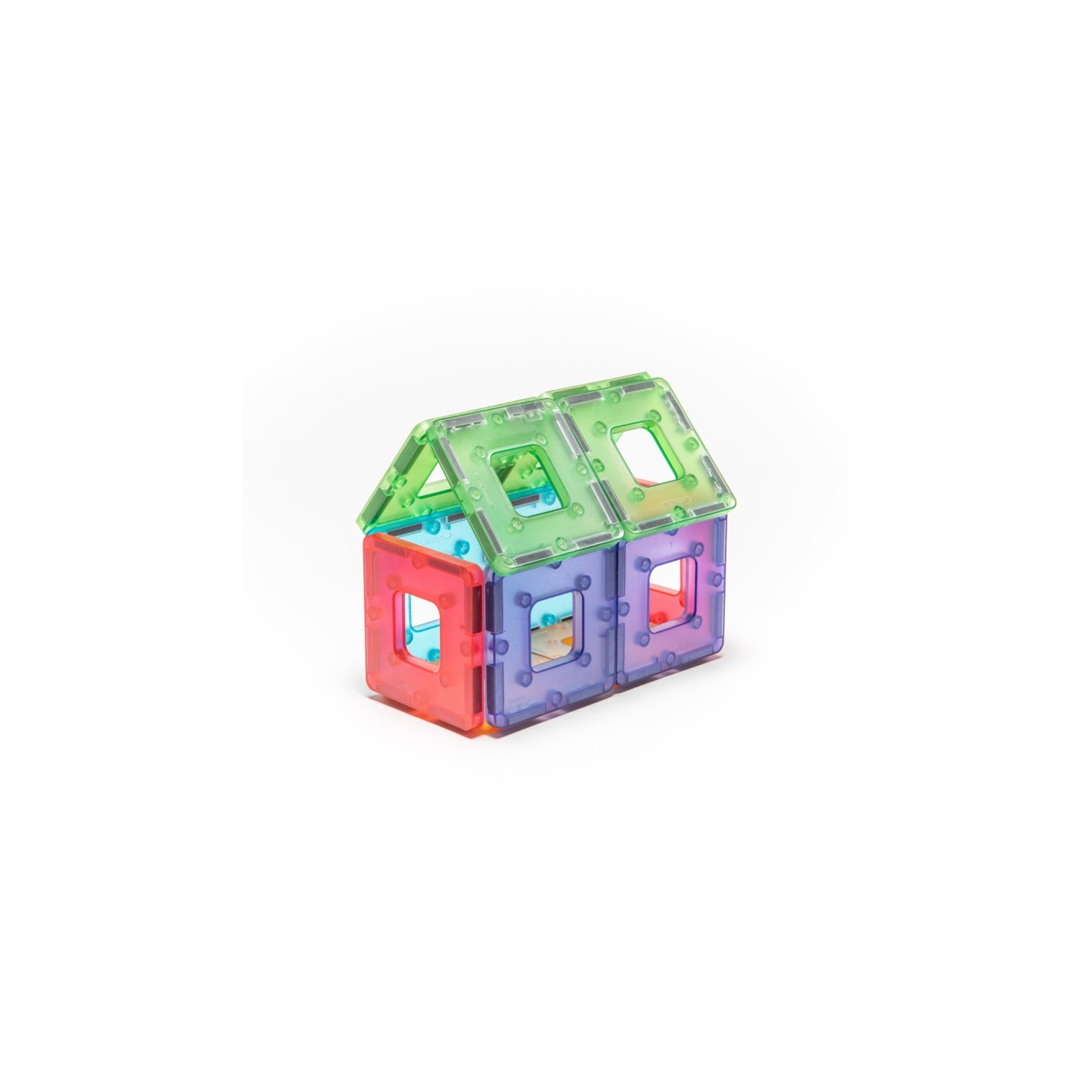 Polydron KinderMag Starter Set, Translucent, 48 Pieces