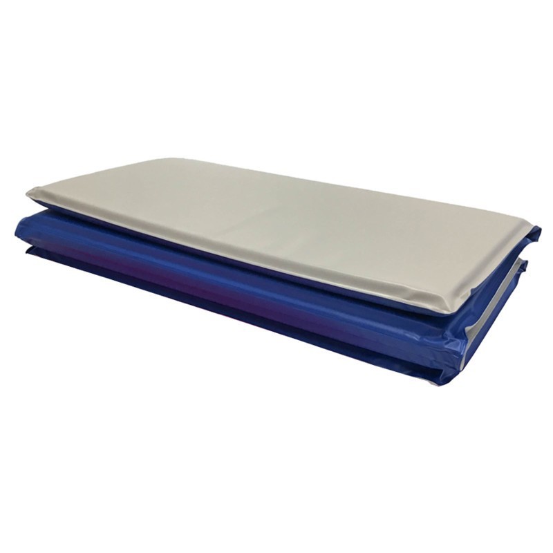 KinderMats® Toddler KinderMat w/ Pillow Section, 3/4" thick, Blue/Gray
