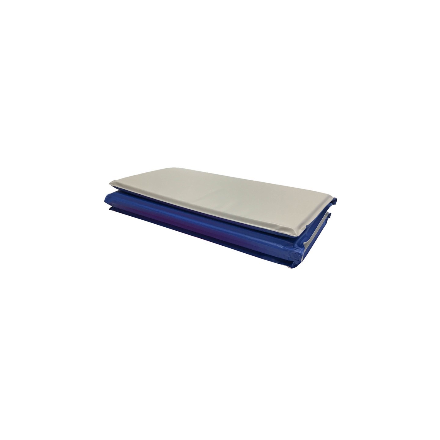 KinderMats® Toddler KinderMat w/ Pillow Section, 3/4" thick, Blue/Gray