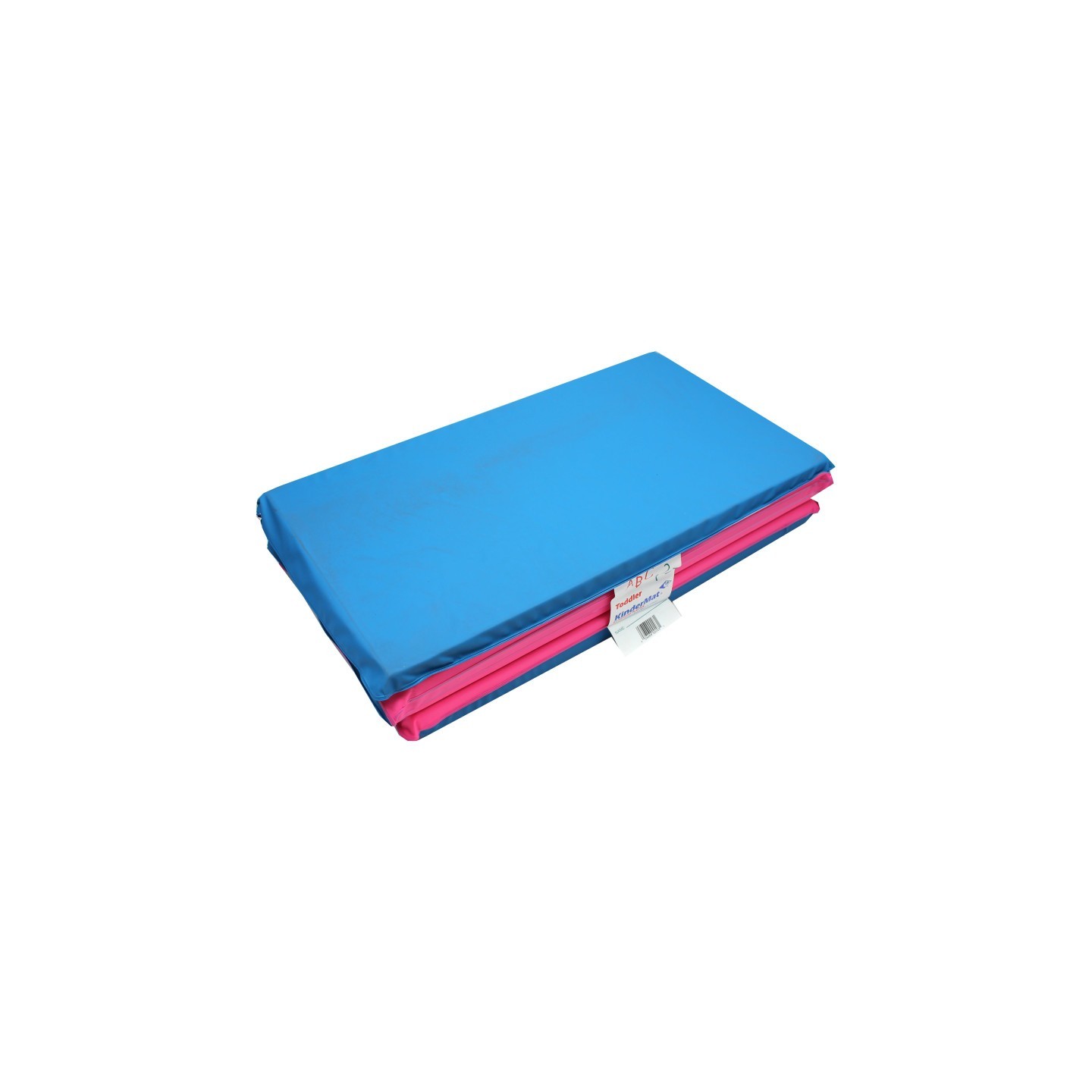 KinderMats® Toddler KinderMat w/Pillow Section, 3/4" thick, Blue/Pink