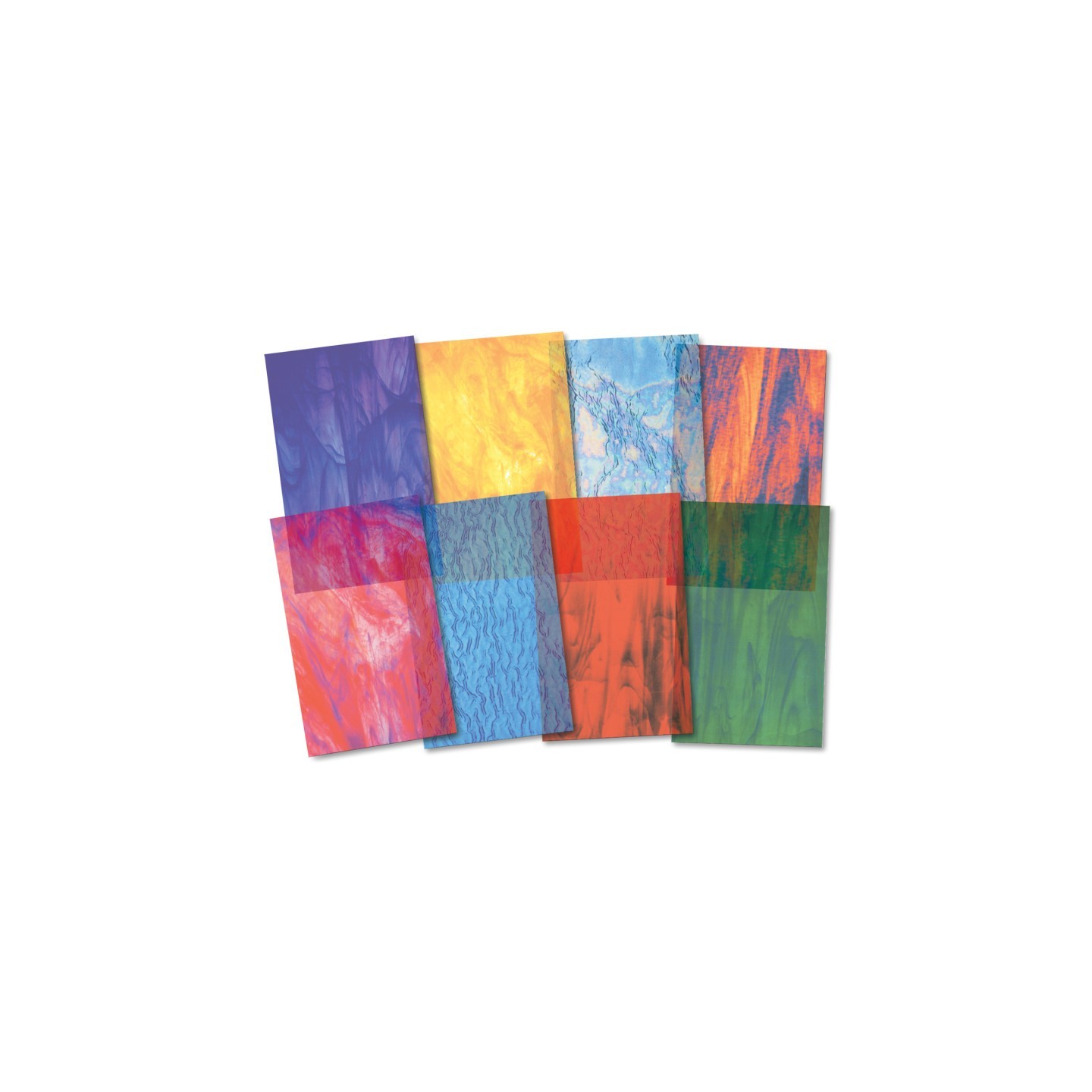 Roylco® Stained Glass Paper, 5-1/2" x 8-1/2", 24 Sheets