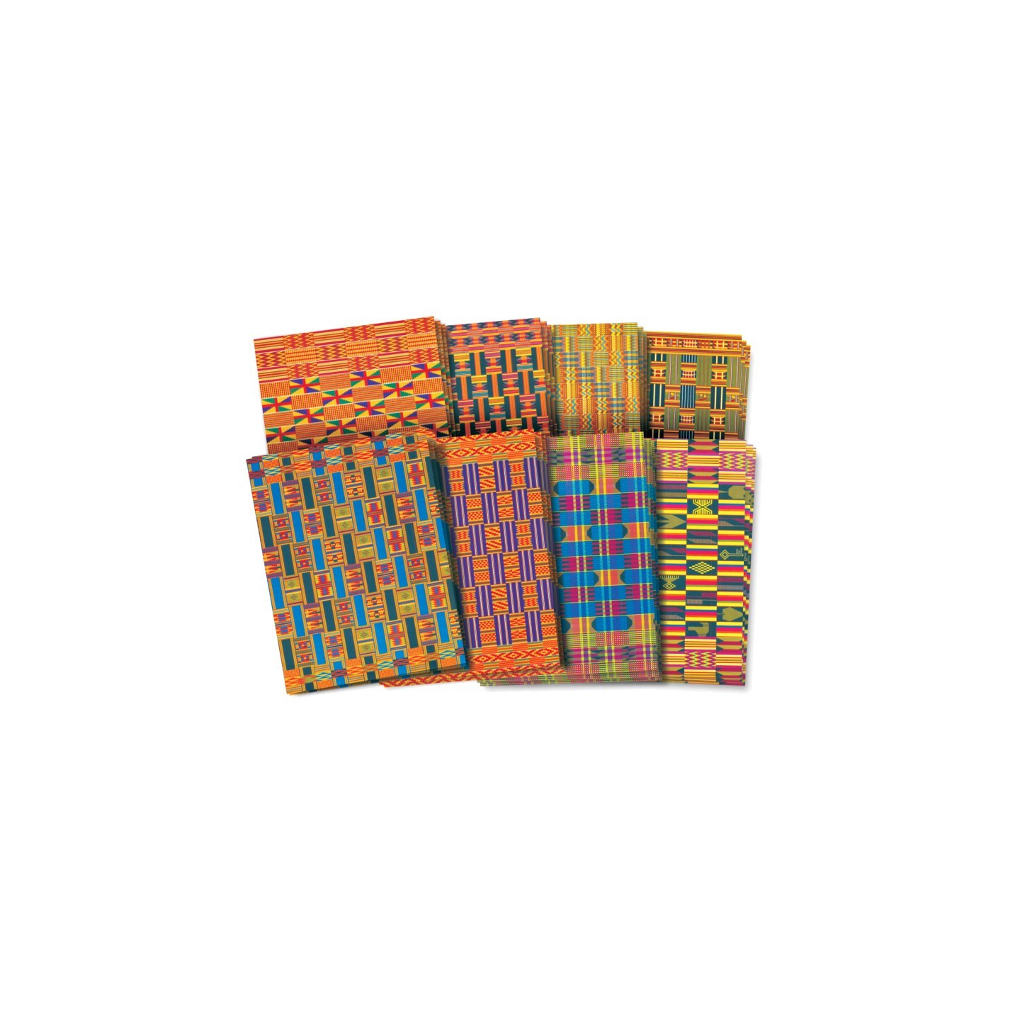 Roylco® African Textile Paper, 8-1/2" x 11", 32 Sheets