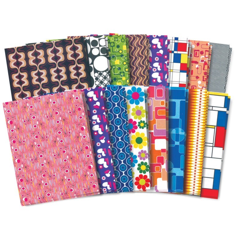 Roylco® Retro Pop-Paper, 8-1/2" x 11", 32 Sheets