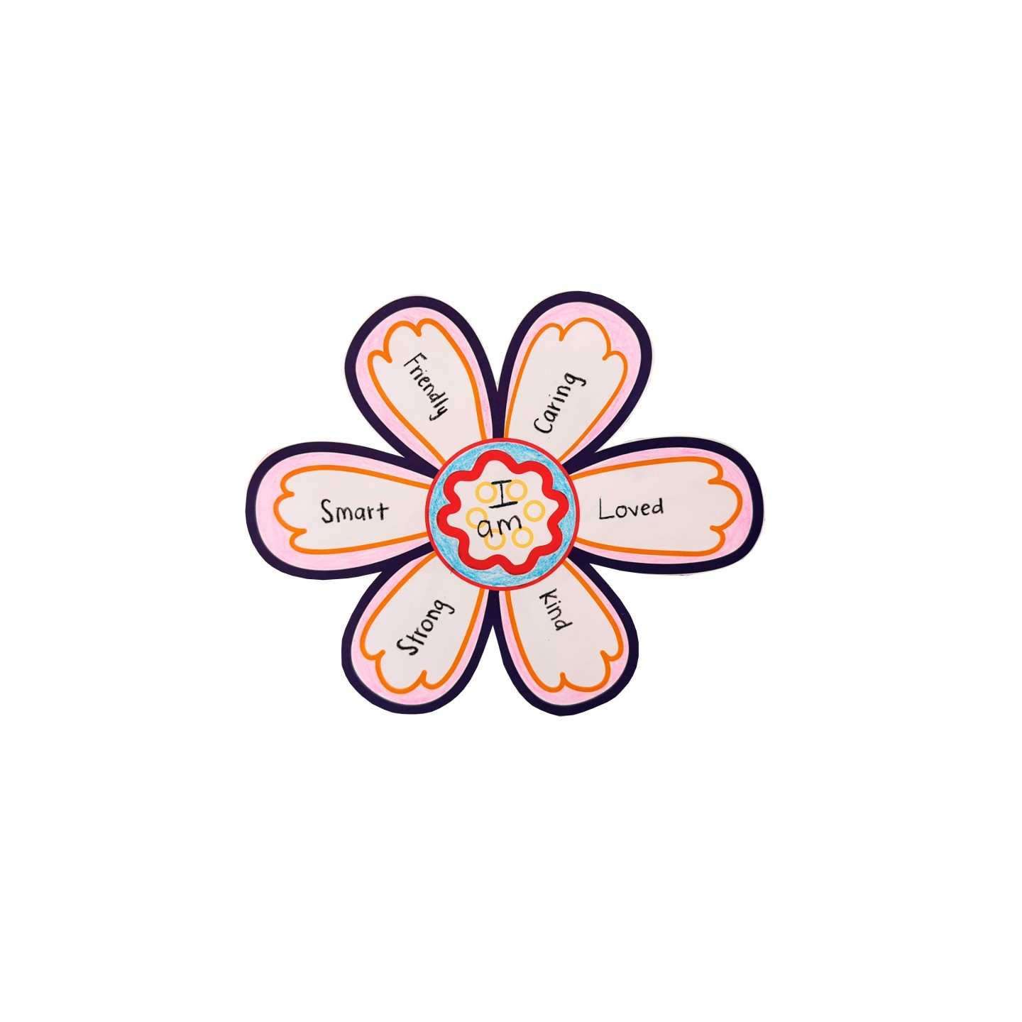 Roylco® Affirmation Flowers, Pack of 36