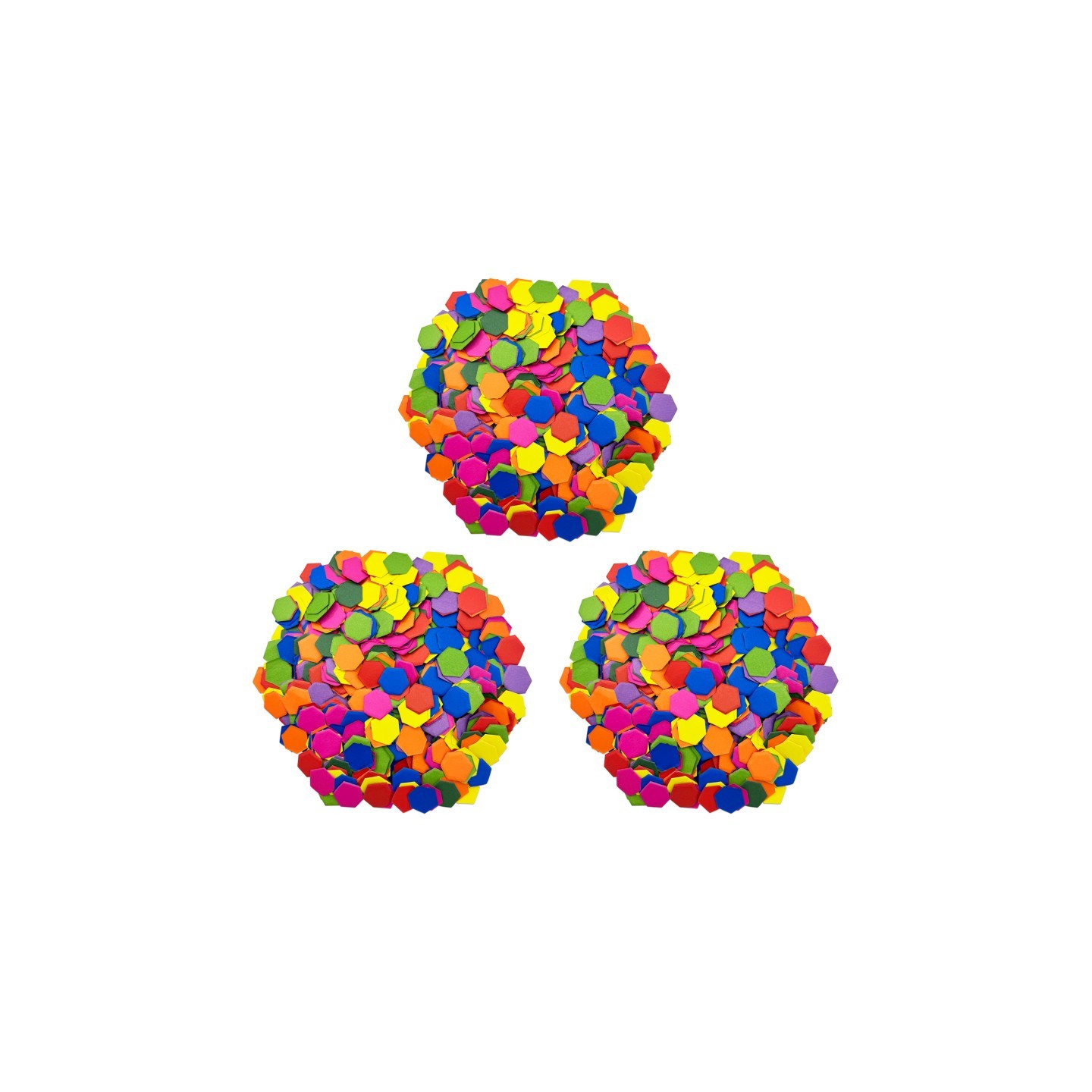 Roylco® Hexagon Mosaics, 2000 Per Pack, 3 Packs