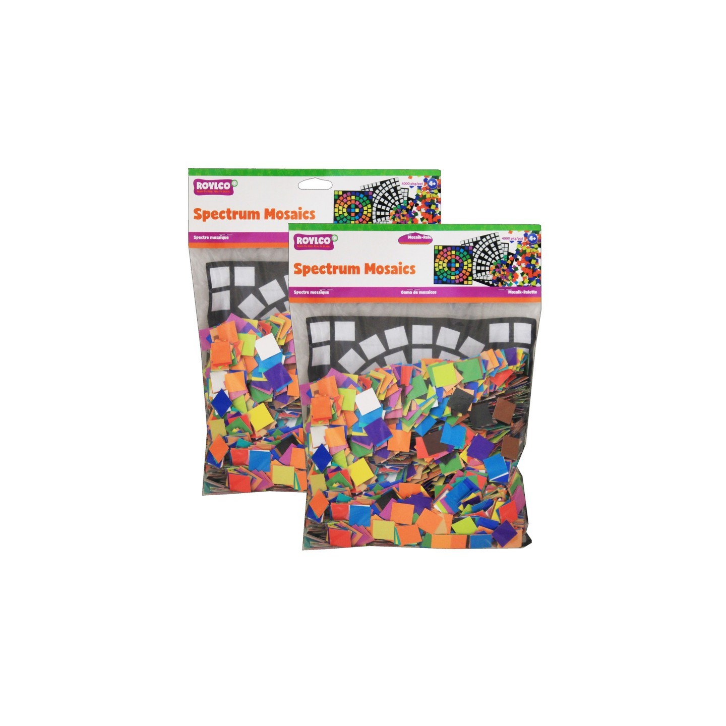 Roylco® Spectrum Mosaics, 4000 Per Pack, 2 Packs