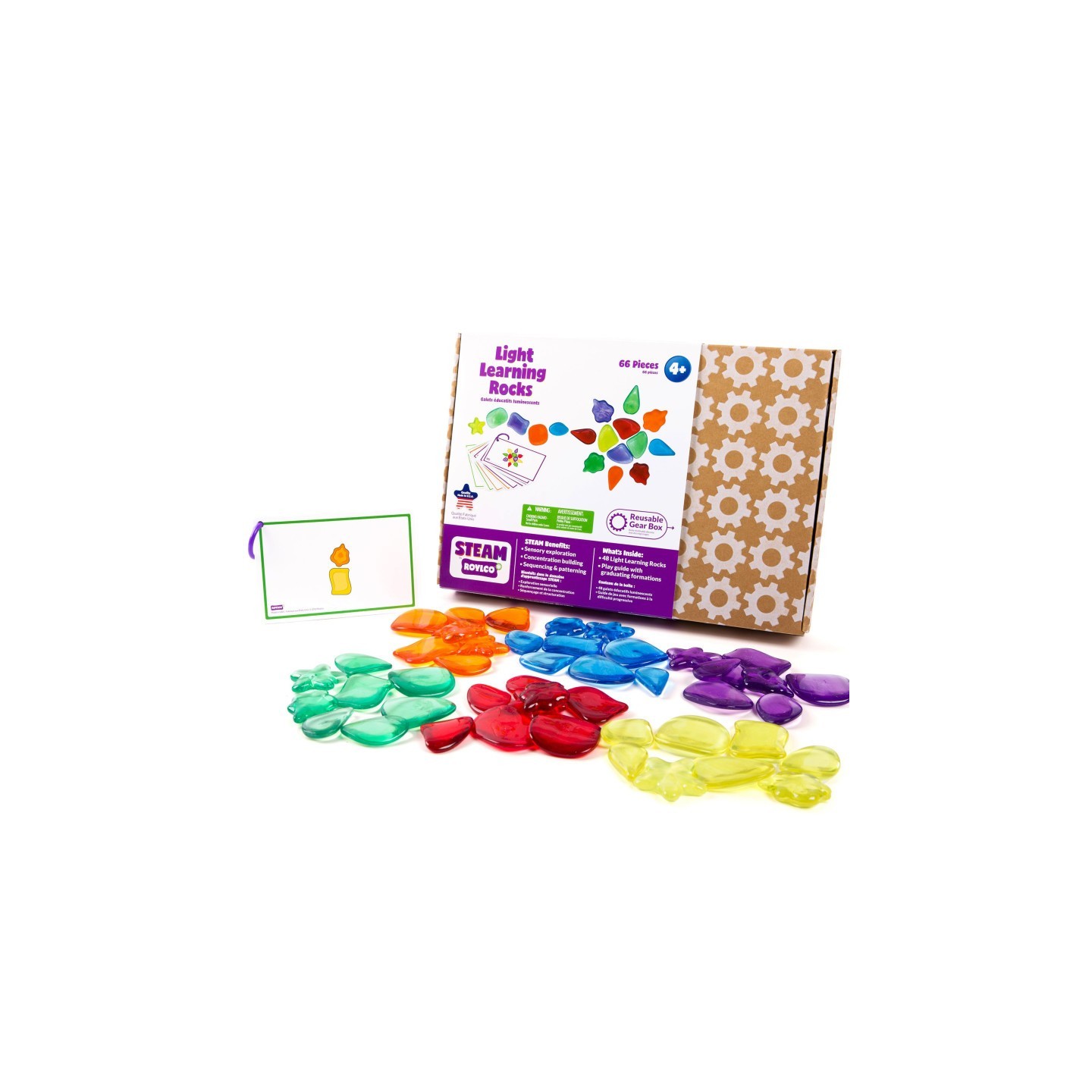 STEAM by Roylco Light Learning Rocks & Play Guide