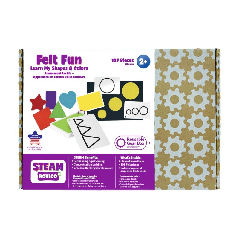 STEAM by Roylco Felt Fun: Learn my Shapes & Colors